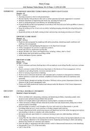 grocery clerk resume samples velvet jobs