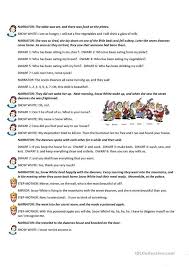 Snow White Short Play English Esl Worksheets Short Play Teaching Jobs Acting Scripts