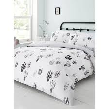 Black And White Queen Bedding M Co Cactus Print Duvet Set 28 Liked On Polyvore Featuring Home Bed Bath Bedding Duvet Covers Black And Whi White Bed Set Bedding Sets Bedroom Decor