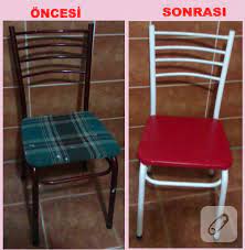 Eskimiş ahşap sandalyelerden kurtulmak yerine boyayarak yeni yüz kazandırma yoludur eski sandalye boyama. Kanepe Fikri Demir Sandalye Boyama