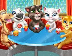 Talking Tom And Angela Valentines Day Kissing Talking Tom Cute Games Toms