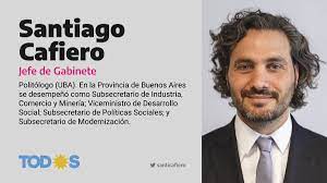 Los que lo conocen saben que al próximo jefe de gabinete no le gusta usar ese tipo de ropa, que todavía es parte de las obligaciones. A Thread From Frentedetodos Santiago Cafiero Jefe De Gabinete Elgabinetedetodos