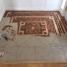 This is where my penny floor template will help you with this project. A Floor Covered In Pennies How It S Done And What It Takes