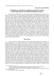 Se afla situat in zona de munte, la circa 100km de bucuresti, cu aer curat si o panoramica extraordinara. Pdf ContribuÅ£ii La Istoricul Orasului VÄƒlenii De Munte Satele Inglobate De Targ In Perioada FeudalÄƒ Alexandru IonuÅ£ Cruceru Academia Edu