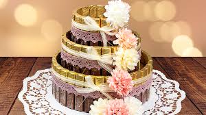 Anleitung Styropor Torte Mit Schokoriegeln Styropor Torte Hochzeitstorte Basteln Schokoriegel