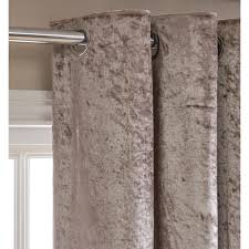 Colour:red | size:66 width x 90 length (168cm x 228cm). Wilko Natural Crushed Velvet Effect Lined Eyelet Curtains 228 W X 228cm D Wilko