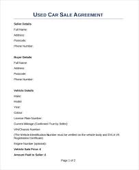 9 car selling contract examples pdf doc examples