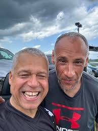 Hanging out with former W1, Yann Gay in Rock Hill, May 2024, practice day  at Worlds.