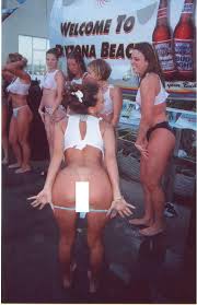 The girls were seen letting loose and flashing the crowd as they took part in the raunchy spring break tradition. Spring Break Wet T Shirt Videos Daytona Beach 1998 99