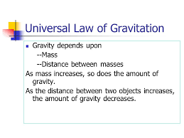 Gravity Defined Law Of Universal Gravitation And Inverse Square Law Ppt Download
