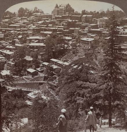 The Mall Road, Simla, circa 1920s— old photograph from our private collection “Views of Simla”. #india #shimla