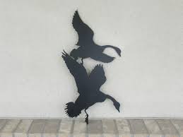 Geese Canadian Metal Wall Art Wall Sculpture Hunter Etsy Wall Sculptures Wall Art Art