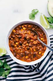 Hearty Healthy And Delicious Vegetarian Chili Packed With Good For You Ingredients And So Filling You W Vegetarian Chili Recipe Veggie Chili Vegetarian Chili