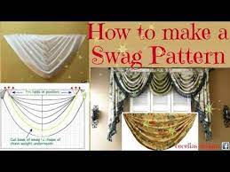 Fold the fabric into itself, hiding both unfinished ends. Two Part Series On How To Make And Pleat A Swag Valance By Scott Weaver Patterns Are Available To Purchase Or Have Swag Curtains Valance Patterns Swag Valance
