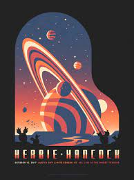 Herbie Hancock Poster By Dkng Concert Poster Design Illustration Design Space Art