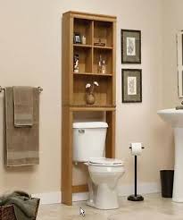Bath Storage Space Saver Over Toilet Caddy Shelf Oak Finish Etagere Door Cabinet Ebay Bathroom Cabinets Over Toilet Bathroom Etagere Over Toilet
