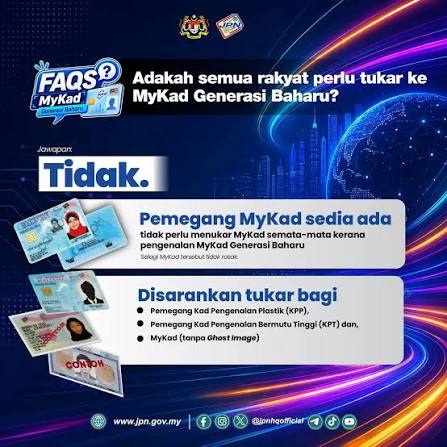 MyKad Generasi Baharu Mula Dikeluarkan, 53 Ciri Keselamatan Tapi Tak Semua Perlu Tukar Segera