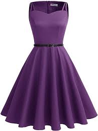 Alagirls 1950s Vintage Retro Rockabilly Polka Dots Dress Party Cocktail Dresses Purple Xl At Amazon Women S Clothi Dresses Cocktail Dress Party Polka Dot Dress