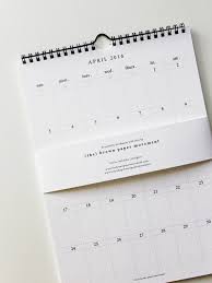 A4 Wire Bound 2016 Calendar Portrait White Card White Calendar Wire Binding Calender Calendar 2017