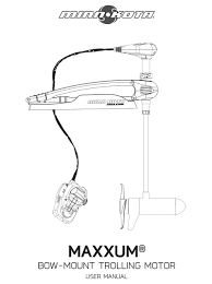 Minn kota 24v trolling motor wiring diagram. Minn Kota Maxxum User Manual Pdf Download Manualslib