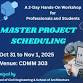2-Day Hands-On Workshop – MASTER PROJECT SCHEDULING event image