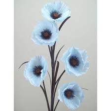 A wide variety of artificial flowers poppy options are available to you, such as occasion, type. 5 Flower Poppy Duck Egg Blue P077 Poppies Poppy Flower Silk Flowers