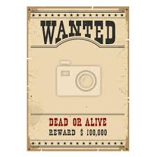Vector mockup wanted banner with frame photo, wanted retro message illustration. Wanted Poster Western Vintage Papier Auf Holzwand Fur Design Fototapete Fototapeten Belohnen Wollte Sheriff Myloview De