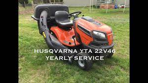 The mower is less than two years old, and new to me. Servicing Your Husqvarna Riding Mower Yta 22v46 Youtube