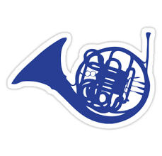 Blue French Horn Sticker By Ben Holmes Adesivos Sticker Cartela De Adesivos Adesivos Legais