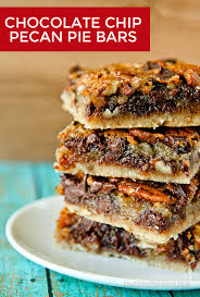 Chocolate Chip Pecan Pie Bars Love From The Oven Chocolate Chip Pecan Pie Pecan Pie Bars Recipe Desserts