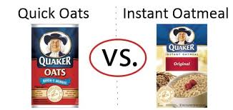 Nutrition Faceoff Quaker Quick Oats Vs Instant Healthcastle Com