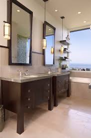 San Diego Restoration Hardware Bathroom Vanity Beach Style With Recessed Lighting Contemporary Display And Wall Shelves Mirror
