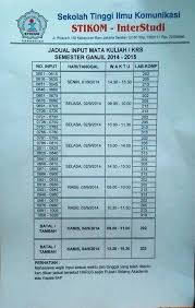 Amid public perception that political parties are entities that cannot be separated from money, the democratic national party (nasdem party) launched the. Stikom Interstudi Ø¹Ù„Ù‰ ØªÙˆÙŠØªØ± Yuk Cek Jadwal Input Mata Kuliah Krs Semester Ganjil 2014 2015 Http T Co 99nkqlnwio