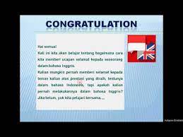 Expressions of asking and giving. Expression Of Congratulation Materi Bahasa Inggris Kelas 9 Semester 1 Youtube