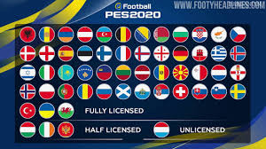 The uefa euro 2020 qualifying tournament was a football competition that was played from march 2019 to november 2020 to determine the 24 uefa member men's national teams that advanced to the uefa euro 2020 final tournament, to be staged across europe in june and july 2021. Pes 2020 Uefa Euro 2020 Dlc Released Not Many New Kits Footy Headlines