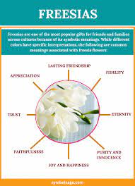 Flowers that mean eternal friendship. Freesia Symbolism And Meaning Symbol Sage