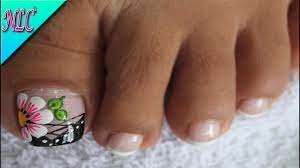Uñas de los pies pintadas. Decoraciones De Unas Para Los Pies Con Flores Unas Decoradas
