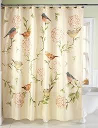 Birds And Blooms Floral Shower Curtain Bird Shower Curtain Pretty Shower Curtains Floral Shower Curtains
