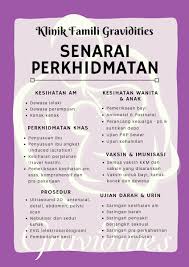 Dimanakah saya boleh mendapatkan ujian tersebut? Klinik Famili Gravidities