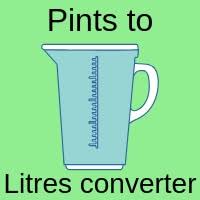 If 1 pint equals 2 cups then 5 pints equals 10 cups because 5 times 2 equals 10. Pints To Litres Converter