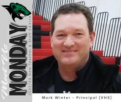 📣It's Monday...let's meet up with MR. MARK WINTER! 🚗From Winona to  Wolverine Territory, Mr. Winter will be our new VHS principal and we are  glad he made the move! A little bit