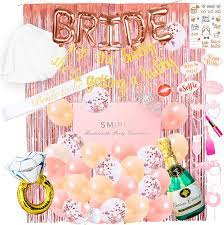 Find & download free graphic resources for bridal party. Amazon Com Smirly Bachelorette Party Decorations Kit Rose Gold Bridal Shower Decorations Kit Bachelorette Party Supplies Bride To Be Decorations Bridal Shower Decor Bachelorette Sash And Veil Bride Balloons Kitchen Dining