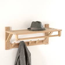 With Pride Of Place In A Hallway Above The Matching Selfrid Shoe Rack This Offers A Stylish And Practical Stora Slatted Shelves Coat And Hat Rack Diy Hat Rack