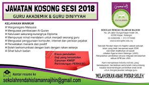 Masukkan email anda untuk mendapatkan informasi terkini dan hebahan jawatan kosong di blog ini Iklan Jawatan Kosong Berminat Jom Bersama Warga An Sekolah Rendah Islam An Najihin Taman Sungai Kapar Indah Klang Facebook