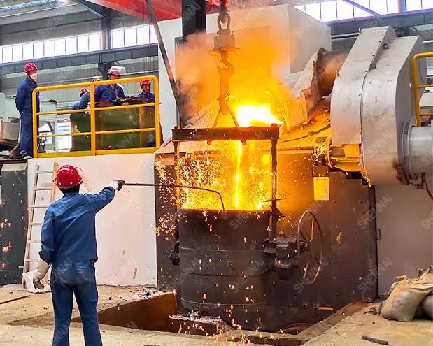 Induction furnace facility