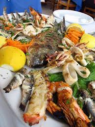 Mixed Fish Plate At Naoussa Restaurant In Santorini Greece Greece Food Fish Plate Food Shellfish Recipes