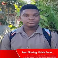 repost Police are seeking the public's assistance in locating missing boy Kaleb  Burke, 14, of Eversley Road, Brittons Hill, St Michael. He is a student of  the Princess Margaret Secondary School who