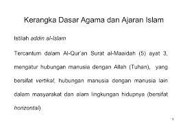 Tujuan hubungan manusia dengan allah adalah dalam rangka pengabdian atau ibadah. 1 Kerangka Dasar Agama Dan Ajaran Islam
