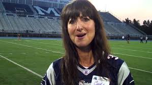 WVII's Cindy Michaels at Coach Cos's Football 101