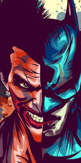 From comedy to darkness joker is an iconic villain. Joker And Batman Faces Wallpaper Iphone Wallpapers Iphone Wallpapers
